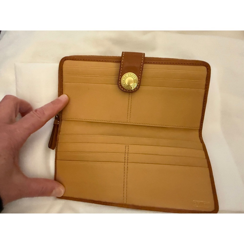 Coach Patchwork Wallet-Canvas, leather, and suede - Picture 4 of 4